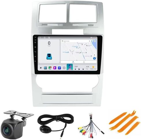 Android 13 Car Stereo Radio for Dodge Charger 2008-2010, Biorunn 9 Inch GPS Navigation Wireless Wired Car-Play Android Auto Upgrade Dash Kit Head Unit Blue-Tooth FM RDS 1GB RAM 32GB ROM in Kuwait