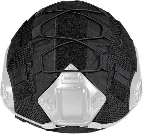 غطاء خوذة تكتيكية من ATAIRSOFT 500D من النايلون من القماش لخوذة BJ/PJ/MH Airsoft Paintball سريعة الارتطام بمقاس M/L/XL - بدون خوذة in Kuwait