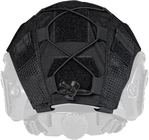غطاء خوذة تكتيكية من ATAIRSOFT 500D من النايلون من القماش لخوذة BJ/PJ/MH Airsoft Paintball سريعة الارتطام بمقاس M/L/XL - بدون خوذة in Kuwait