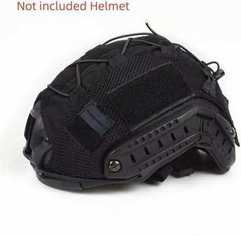 غطاء خوذة تكتيكية من ATAIRSOFT 500D من النايلون من القماش لخوذة BJ/PJ/MH Airsoft Paintball سريعة الارتطام بمقاس M/L/XL - بدون خوذة in Kuwait