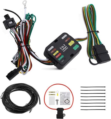 4-Pin Trailer Wiring Harness Compatible with 2014–2024 Ram ProMaster 1500, 2500, 3500, Vehicle-Side 4-Way Flat Connector Plug, Replace 56478 in Saudi Arabia
