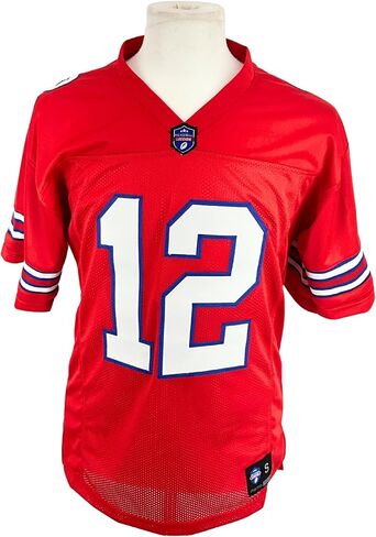 Jim Kelly Jersey Red Buffalo | Unisex Adult Sizes S-5XL Unsigned Custom Sewn Stitched in Saudi Arabia