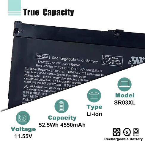 SR04XL 917724-855 Battery for HP Omen 15-CE0XX 15-DC0XX Series 15-CE009LA 15-CE015DX 15-DC0003LA 15-DC0051NR Pavilion 15-CB0XX 15-CX0XX 15-CB041NR 15-CX0056WM for hp Battery 917724-855 in Saudi Arabia