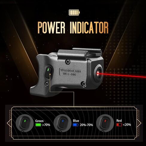 WARRIORLAND Red Laser Sight Fit Glock 43X MOS مع حافظة كيديكس، أول شعاع أحمر مع مؤشر الطاقة، حمل IWB، اليد اليمنى، WLS-100 مع حافظة G43X MOS in Saudi Arabia