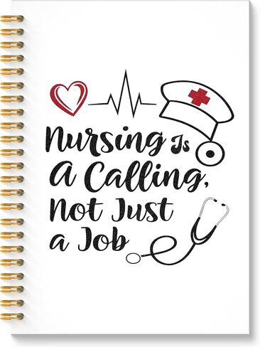 Roxmart Floral Nurse Plitter Spiral Noteboor ، Journal Gifts Gifts Journal ، Homes For Women ، Boho Prosing Hardcover Notebook Journal for Writing take ، 5.5x8.3 inch in Saudi Arabia