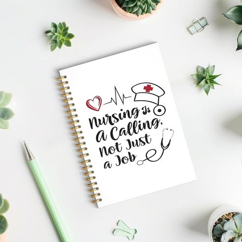 Roxmart Floral Nurse Plitter Spiral Noteboor ، Journal Gifts Gifts Journal ، Homes For Women ، Boho Prosing Hardcover Notebook Journal for Writing take ، 5.5x8.3 inch in Saudi Arabia