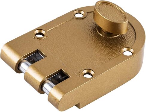 Jimmy Proof Deadbolt Lock مع اسطوانة واحدة شديدة التحمل deadbolt تناسب معظم باب الدخول العتيقة في الذهب الانتهاء 2 مجموعات in Kuwait