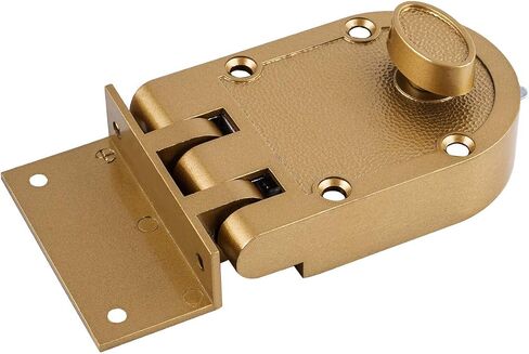 Jimmy Proof Deadbolt Lock مع اسطوانة واحدة شديدة التحمل deadbolt تناسب معظم باب الدخول العتيقة في الذهب الانتهاء 2 مجموعات in Kuwait