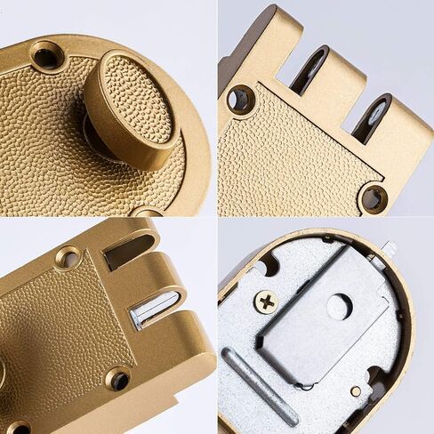 Jimmy Proof Deadbolt Lock مع اسطوانة واحدة شديدة التحمل deadbolt تناسب معظم باب الدخول العتيقة في الذهب الانتهاء 2 مجموعات in Kuwait