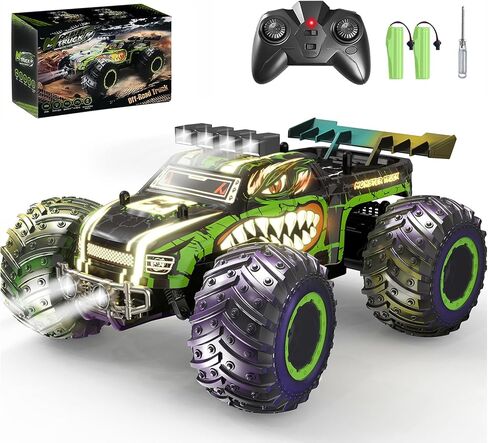 RC جهاز التحكم عن بعد سيارة Cybertruck لعبة ، لعبة سيارة الشرطة 2.4 جيجا هرتز ، أضواء LED ، بطاريتين قابلة لإعادة الشحن ، هدية مثالية للفتيان الفتيات الذين تتراوح أعمارهم بين 3 سنوات in Kuwait