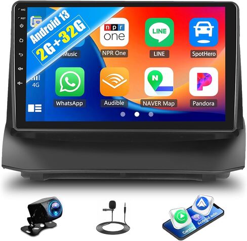 SIXWIN Android Car Stereo for Ford Fiesta 2009-2014 with Carplay Android Auto Mirror Link 9 inch Touchscreen with GPS Navigation WiFi 26UI Bluetooth FM Backup Camera in Kuwait