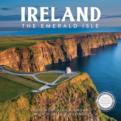 Scotland Calendar 2026 | Scotland: The Land of Burns | 12" x 24" Scottish Travel Wall Calendar 12 Month | Marble City Press | Isle of Skye, Glen Coe, Scots, Robert Burns Poetry | 2026-2027 Calendar | Small Family Owned Business | Sustainable Plastic Free  in Saudi Arabia