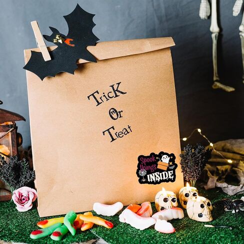 Halloween Business Stickers, Literally Dying for You to See What's Inside Labels, Unboxing Seals for Online Stores, Gift Shops Small Businesses, Dramatic Reveal Design for Packages, 200 PCS in Saudi Arabia