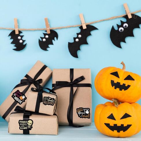Halloween Business Stickers, Literally Dying for You to See What's Inside Labels, Unboxing Seals for Online Stores, Gift Shops Small Businesses, Dramatic Reveal Design for Packages, 200 PCS in Saudi Arabia