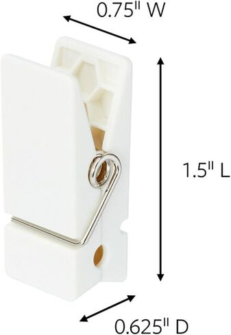Command Spring Clips, Quartz, 8-Clips (17089Q-8ES), Great for dorm decor in Saudi Arabia
