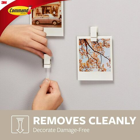 Command Spring Clips, Quartz, 8-Clips (17089Q-8ES), Great for dorm decor in Saudi Arabia