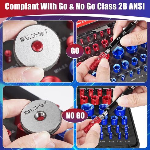 50pcs مؤشر ترابط المدقق ، مدقق مؤشر ترابط الجوز والبراغي ، 27 بوصة و 23 مربع المربع مقياس مؤشر ترابط ، مدقق مؤشر ترابط قياسي ومقياس مناسب لمدحقة الحجم من البراغي أو المكسرات في المناطق الضيقة in Kuwait