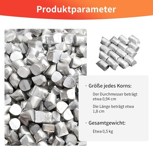 1.1Pound High Purity 99.6% Raw Aluminum Pellets,Aluminum Ingot for Metal Casting,Metal Melting,DIY,Chemical Reactions in Saudi Arabia