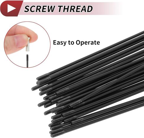 14G J Bend المتحدث باسم الدراجة 14G 220 مللي متر طول المتحدث عجلة الدراجة مع الحلمة ل المتحدث عجلة MTB أسود 45 الصلب 36 مجموعة in Kuwait