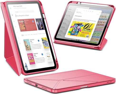 INFILAND Case for iPad (A16) 11th Generation 11 Inch 2025/10th Generation 10.9 Inch 2022,Multi-Angles Stand,Slim Protective Magnetic Origami Cover with Clear Back Shell (Navy Blue) in Kuwait