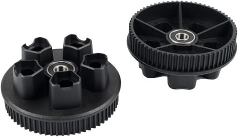 150mm Pneumatic Off-Road Electric Skateboard Wheels for Smooth Rides - This Kit Includes 4 Wheels, 2 Pulleys (60T), 2 Belts (335-5M), 2 Extra Tubes | Easy to Install on 2in1 Electric Longboards in Saudi Arabia