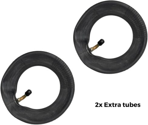 150mm Pneumatic Off-Road Electric Skateboard Wheels for Smooth Rides - This Kit Includes 4 Wheels, 2 Pulleys (60T), 2 Belts (335-5M), 2 Extra Tubes | Easy to Install on 2in1 Electric Longboards in Saudi Arabia