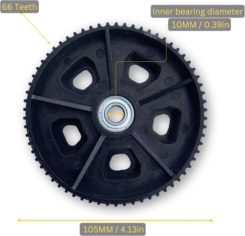 150mm Pneumatic Off-Road Electric Skateboard Wheels for Smooth Rides - This Kit Includes 4 Wheels, 2 Pulleys (60T), 2 Belts (335-5M), 2 Extra Tubes | Easy to Install on 2in1 Electric Longboards in Saudi Arabia