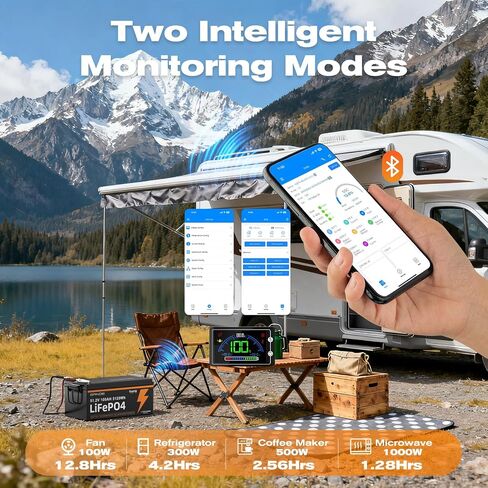 48V 100Ah Lithium LiFePO4 Battery with LCD Monitor & Mobile APP,Built-in Smart 100A BMS,With 4000+ Deep Cycle, for RV，Trolling Motors, Marine, Solar and Off Grid Living in Saudi Arabia