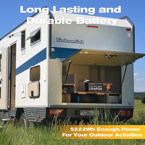 48V 100Ah Lithium LiFePO4 Battery with LCD Monitor & Mobile APP,Built-in Smart 100A BMS,With 4000+ Deep Cycle, for RV，Trolling Motors, Marine, Solar and Off Grid Living in Saudi Arabia