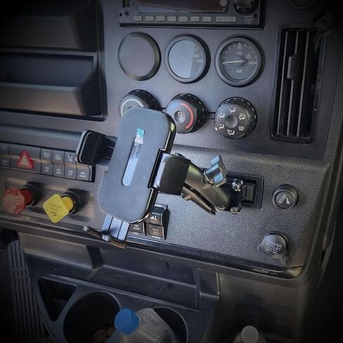 Smash Mount FL, Freightliner Cascadia Phone Holder Kit 2018-2024, 1 inch RAM Compatible or 17mm Ball Phone Mount Setup for Truckers (FL Lite Smash Mount) in Saudi Arabia