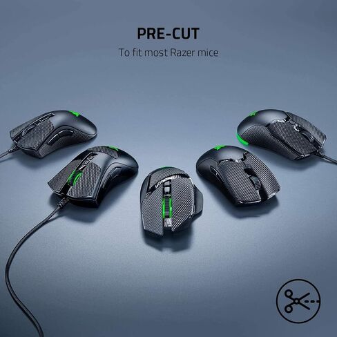 Razer Universal Grip Tape for Gaming Peripherals and Devices: Anti-Slip Grip Tape - 4 Pre-Cut, All Purpose Shapes - Self-Adhesive Design in Saudi Arabia