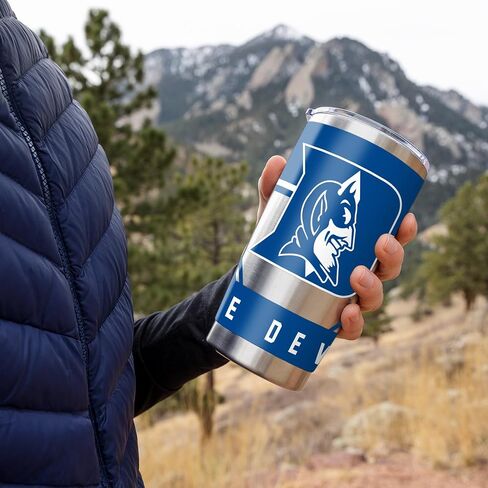 Rico Industries NCAA Duke Blue Devils Standard 20oz Stainless Steel Tumbler with Lid - Great for Coffee, Tea, Water or Cocktails in Saudi Arabia