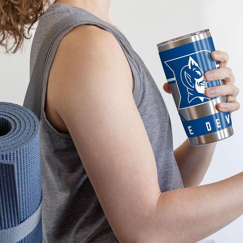 Rico Industries NCAA Duke Blue Devils Standard 20oz Stainless Steel Tumbler with Lid - Great for Coffee, Tea, Water or Cocktails in Saudi Arabia