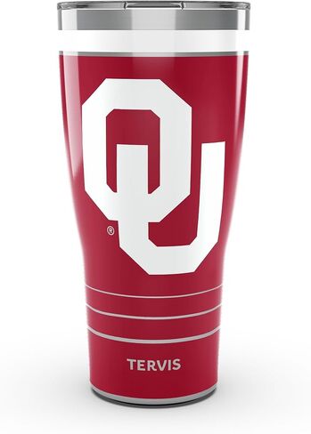 Tervis Traveler Oklahoma Sooners - MVP Triple Walled Insulated Tumbler Travel Cup Keeps Drinks Cold & Hot, 20oz, Stainless Steel in Saudi Arabia