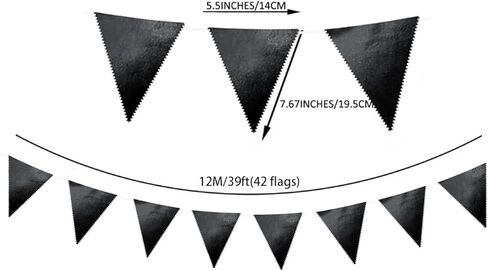 Zwiebeco 39ft Navy Blue Silver Glitter Fabric Fabric Banting Banner Banner Banngle Banner Banner for Birthday Wedding Baby Shower Treed Ahoy Achor secorts party scensions supplies in Kuwait