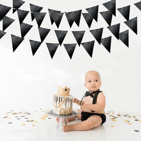 Zwiebeco 39ft Navy Blue Silver Glitter Fabric Fabric Banting Banner Banner Banngle Banner Banner for Birthday Wedding Baby Shower Treed Ahoy Achor secorts party scensions supplies in Kuwait