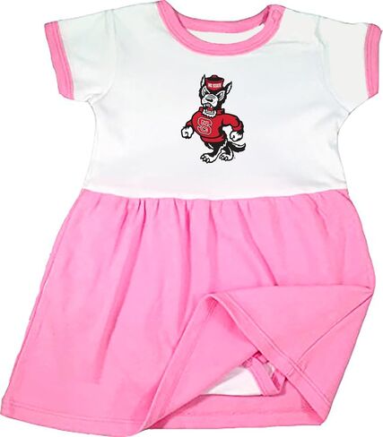North Carolina State NC State Wolfpack Baby Onesie Dress -Pink in Saudi Arabia