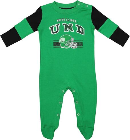 Outerstuff NCAA Newborn's Team Believer زاحف بأكمام طويلة، داكوتا الشمالية فايتنج هوكس، 0-3 أشهر in Saudi Arabia