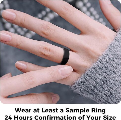 Smart Ring for Women Men Fitness Tracker with Blood Pressure,Heart Rate,Sleep Monitoring,Step Counting,for iPhone and Android,Waterproof Smart Blood Pressure Monitor (Sizing Kit 6-14) in Saudi Arabia