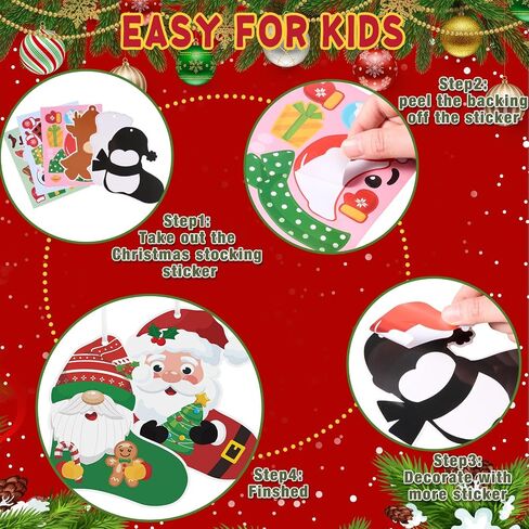 Fuutreo 48 Packs Summer Craft Kits Make Your Fish Tank Stickers DIY Ocean Animals Craft تحت ملصقات البحر للأنشطة الفنية الصيفية. in Saudi Arabia