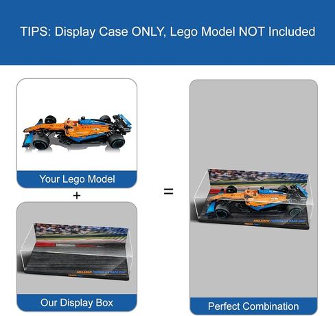 Clear Acrylic Display Case for Lego 42206 Oracle Red Bull Racing RB20 F1 Car– Dust-Proof Protective Showcase Box (Lego Set NOT Included) in Saudi Arabia