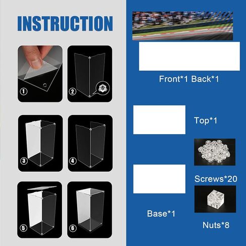 Clear Acrylic Display Case for Lego 42206 Oracle Red Bull Racing RB20 F1 Car– Dust-Proof Protective Showcase Box (Lego Set NOT Included) in Saudi Arabia