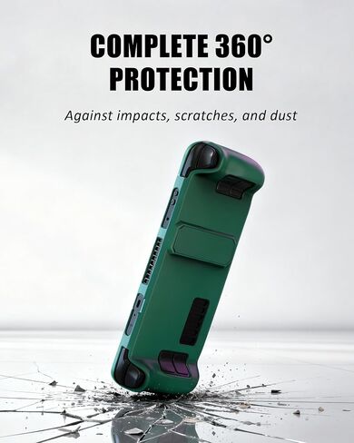 علبة سطح السفينة Nexytrix Steam لشاشة LCD/OLED - غلاف واقٍ مع Kickstand ، Shockproof المضاد للخلع Slim PC Shell للألعاب والسفر (أرجواني) in Saudi Arabia