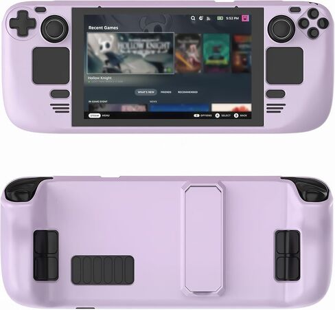 علبة سطح السفينة Nexytrix Steam لشاشة LCD/OLED - غلاف واقٍ مع Kickstand ، Shockproof المضاد للخلع Slim PC Shell للألعاب والسفر (أرجواني) in Saudi Arabia