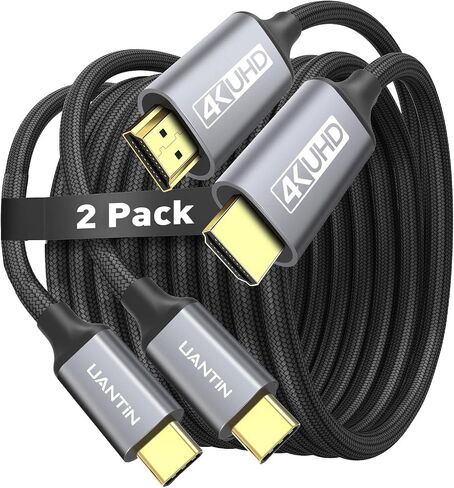 USB C to HDMI Cable 6.6FT | 4K High-Speed USB 3.1 Type-C to HDMI Cord for Home Office [Thunderbolt 5/4/3 Compatible] with MacBook, Galaxy S9 to S24, iPhone 15/16 Series, iPad Pro, iMac, Surface in Kuwait