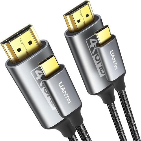 USB C to HDMI Cable 6.6FT | 4K High-Speed USB 3.1 Type-C to HDMI Cord for Home Office [Thunderbolt 5/4/3 Compatible] with MacBook, Galaxy S9 to S24, iPhone 15/16 Series, iPad Pro, iMac, Surface in Kuwait