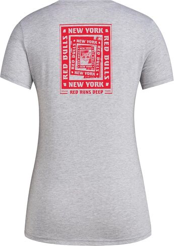 adidas Women's New York Red Bulls Local Warp Pre-Game Short Sleeve T-Shirt in Saudi Arabia
