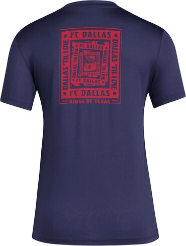 تيشيرت FC Dallas Local Warp Pre-Game قصير الأكمام للنساء من أديداس in Saudi Arabia