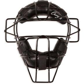 Champion Sports Lightweight Youth Catchers Mask - Full Face Protection - Comfortable Fit - Metal Frame - Helmet Harness - Ideal Catchers Mask for Young Catchers,Black in Kuwait