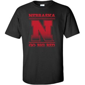 CornBorn Nebraska Cornhuskers Tshirt - Huskers Shirt - Block N Fade Nebraska Shirt in Saudi Arabia